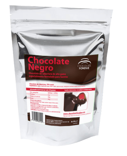 Bolsa Chocolate Cobertura Negro (2,5kg) - Chocolate Fondue